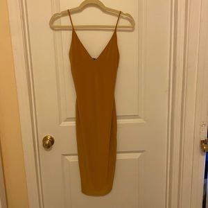 Midi mustard fashion nova dress